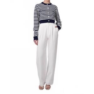 NEW PARENTEZI antonella crop cardigan in navy and white stripes